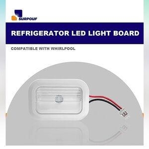 Refrigerator LED Light Module Assembly (2PCS) Fits for Whirlpool Maytag